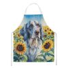 English Setter in Sunflowers Apron Cooking Kitchen Server Baking Crafts Gardening for Adult Women Men, Unisex, Large, Multicolor
