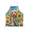 Cockapoo in Sunflowers Apron Cooking Kitchen Server Baking Crafts Gardening for Adult Women Men, Unisex, Large, Multicolor