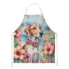 English Foxhound Luau Apron Cooking Kitchen Server Baking Crafts Gardening for Adult Women Men, Unisex, Large, Multicolor