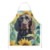 American Water Spaniel in Sunflowers Apron Cooking Kitchen Server Baking Crafts Gardening for Adult Women Men, Unisex, Large, Multicolor