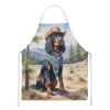 Gordon Setter Cowboy Welcome Apron Cooking Kitchen Server Baking Crafts Gardening for Adult Women Men, Unisex, Large, Multicolor