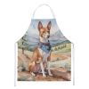 Basenji Cowboy Welcome Apron Cooking Kitchen Server Baking Crafts Gardening for Adult Women Men, Unisex, Large, Multicolor