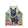 Schipperke Luau Apron Cooking Kitchen Server Baking Crafts Gardening for Adult Women Men, Unisex, Large, Multicolor