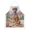Rhodesian Ridgeback Cowboy Welcome Apron Cooking Kitchen Server Baking Crafts Gardening for Adult Women Men, Unisex, Large, Multicolor