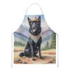 Belgian Sheepdog Cowboy Welcome Apron Cooking Kitchen Server Baking Crafts Gardening for Adult Women Men, Unisex, Large, Multicolor