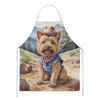 Norwich Terrier Cowboy Welcome Apron Cooking Kitchen Server Baking Crafts Gardening for Adult Women Men, Unisex, Large, Multicolor