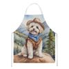 Maltipoo Cowboy Welcome Apron Cooking Kitchen Server Baking Crafts Gardening for Adult Women Men, Unisex, Large, Multicolor