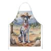Great Dane Cowboy Welcome Apron Cooking Kitchen Server Baking Crafts Gardening for Adult Women Men, Unisex, Large, Multicolor