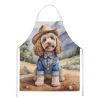 Cockapoo Cowboy Welcome Apron Cooking Kitchen Server Baking Crafts Gardening for Adult Women Men, Unisex, Large, Multicolor