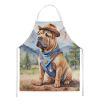 Shar Pei Cowboy Welcome Apron Cooking Kitchen Server Baking Crafts Gardening for Adult Women Men, Unisex, Large, Multicolor