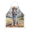 English Setter Cowboy Welcome Apron Cooking Kitchen Server Baking Crafts Gardening for Adult Women Men, Unisex, Large, Multicolor