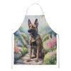 Belgian Malinois Spring Garden Apron Cooking Kitchen Server Baking Crafts Gardening for Adult Women Men, Unisex, Large, Multicolor