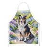 Collie Spring Path Apron Cooking Kitchen Server Baking Crafts Gardening for Adult Women Men, Unisex, Large, Multicolor