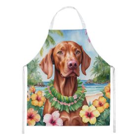 Vizsla Luau Apron Cooking Kitchen Server Baking Crafts Gardening for Adult Women Men, Unisex, Large, Multicolor