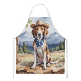 American Foxhound Cowboy Welcome Apron Cooking Kitchen Server Baking Crafts Gardening for Adult Women Men, Unisex, Large, Multicolor
