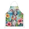 Italian Greyhound Luau Apron Cooking Kitchen Server Baking Crafts Gardening for Adult Women Men, Unisex, Large, Multicolor