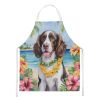 English Springer Spaniel Luau Apron Cooking Kitchen Server Baking Crafts Gardening for Adult Women Men, Unisex, Large, Multicolor