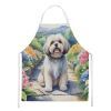 Lhasa Apso Spring Path Apron Cooking Kitchen Server Baking Crafts Gardening for Adult Women Men, Unisex, Large, Multicolor
