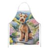 Lakeland Terrier Spring Path Apron Cooking Kitchen Server Baking Crafts Gardening for Adult Women Men, Unisex, Large, Multicolor