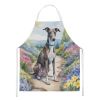 Greyhound Spring Path Apron Cooking Kitchen Server Baking Crafts Gardening for Adult Women Men, Unisex, Large, Multicolor