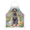 German Wirehaired Pointer Spring Path Apron Cooking Kitchen Server Baking Crafts Gardening for Adult Women Men, Unisex, Large, Multicolor