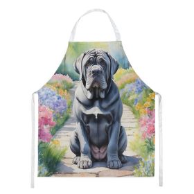 Neapolitan Mastiff Spring Path Apron Cooking Kitchen Server Baking Crafts Gardening for Adult Women Men, Unisex, Large, Multicolor