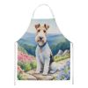 Fox Terrier Spring Path Apron Cooking Kitchen Server Baking Crafts Gardening for Adult Women Men, Unisex, Large, Multicolor