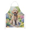 Goldendoodle Spring Path Apron Cooking Kitchen Server Baking Crafts Gardening for Adult Women Men, Unisex, Large, Multicolor