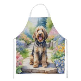 Otterhound Spring Path Apron Cooking Kitchen Server Baking Crafts Gardening for Adult Women Men, Unisex, Large, Multicolor