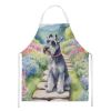 Schnauzer Spring Path Apron Cooking Kitchen Server Baking Crafts Gardening for Adult Women Men, Unisex, Large, Multicolor