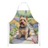 Norwich Terrier Spring Path Apron Cooking Kitchen Server Baking Crafts Gardening for Adult Women Men, Unisex, Large, Multicolor