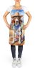 American English Coonhound Cowboy Welcome Apron Cooking Kitchen Server Baking Crafts Gardening for Adult Women Men, Unisex, Large, Multicolor