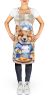 Corgi The Chef Apron Cooking Kitchen Server Baking Crafts Gardening for Adult Women Men, Unisex, Large, Multicolor