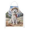 Great Pyrenees Cowboy Welcome Apron Cooking Kitchen Server Baking Crafts Gardening for Adult Women Men, Unisex, Large, Multicolor