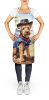 Welsh Terrier Cowboy Welcome Apron Cooking Kitchen Server Baking Crafts Gardening for Adult Women Men, Unisex, Large, Multicolor