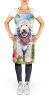Komondor Luau Apron Cooking Kitchen Server Baking Crafts Gardening for Adult Women Men, Unisex, Large, Multicolor