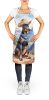 Doberman Pinscher Cowboy Welcome Apron Cooking Kitchen Server Baking Crafts Gardening for Adult Women Men, Unisex, Large, Multicolor