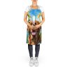 Chesapeake Bay Retriever in Sunflowers Apron Cooking Kitchen Server Baking Crafts Gardening for Adult Women Men, Unisex, Large, Multicolor