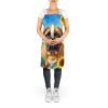 Bullmastiff in Sunflowers Apron Cooking Kitchen Server Baking Crafts Gardening for Adult Women Men, Unisex, Large, Multicolor