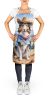 Collie Cowboy Welcome Apron Cooking Kitchen Server Baking Crafts Gardening for Adult Women Men, Unisex, Large, Multicolor