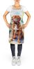 Dogue de Bordeaux Spring Path Apron Cooking Kitchen Server Baking Crafts Gardening for Adult Women Men, Unisex, Large, Multicolor