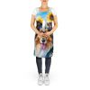 Collie in Sunflowers Apron Cooking Kitchen Server Baking Crafts Gardening for Adult Women Men, Unisex, Large, Multicolor