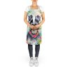 Schnauzer Luau Apron Cooking Kitchen Server Baking Crafts Gardening for Adult Women Men, Unisex, Large, Multicolor
