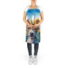 American Hairless Terrier in Sunflowers Apron Cooking Kitchen Server Baking Crafts Gardening for Adult Women Men, Unisex, Large, Multicolor