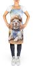Clumber Spaniel Cowboy Welcome Apron Cooking Kitchen Server Baking Crafts Gardening for Adult Women Men, Unisex, Large, Multicolor