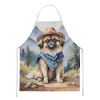 Pekingese Cowboy Welcome Apron Cooking Kitchen Server Baking Crafts Gardening for Adult Women Men, Unisex, Large, Multicolor