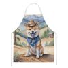 Shiba Inu Cowboy Welcome Apron Cooking Kitchen Server Baking Crafts Gardening for Adult Women Men, Unisex, Large, Multicolor