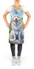 Great Pyrenees Spring Path Apron Cooking Kitchen Server Baking Crafts Gardening for Adult Women Men, Unisex, Large, Multicolor