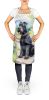 Giant Schnauzer Spring Path Apron Cooking Kitchen Server Baking Crafts Gardening for Adult Women Men, Unisex, Large, Multicolor