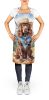 Sussex Spaniel Cowboy Welcome Apron Cooking Kitchen Server Baking Crafts Gardening for Adult Women Men, Unisex, Large, Multicolor